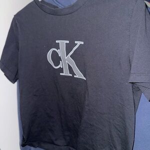 Calvin Klein Charcoal/Black Tee with Logo